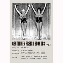 Gentlemen Prefer Blondes (1953) Movie Poster Canvas Poster Minimalist Poster Art Print Gifts for Lover Mural Painting Home Decoration 1807680883
