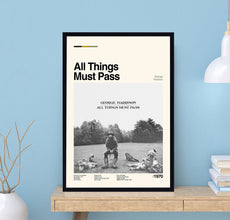 George Harrison-All Things Must Pass Music Poster, All Things Must Pass Print, Music Poster, Gifts For fan, Music Lovers Gift, Birthday Gift 1715359550