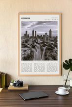 Georgia State Wall Art Poster Poster  Georgia State Black White Poster  Poster  Art Gift 1681299672