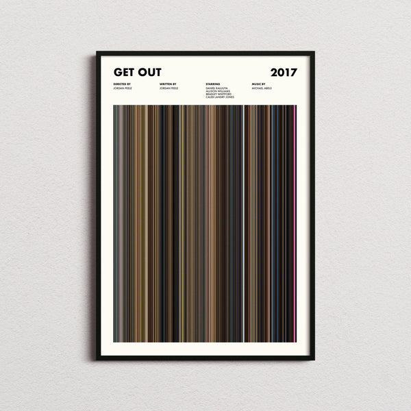 Get Out Movie Barcode Print, Get Out Print, Get Out Poster, Get Out Wall Art, Get Out Art Print, Get Out Frames 1641828875