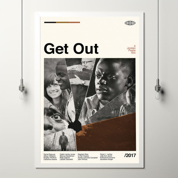 Get out Poster, Get out Movie, Get out Horror Film, Retro Movie Poster, Vintage, Modern Vintage, Movie Poster, Minimal Movie Art