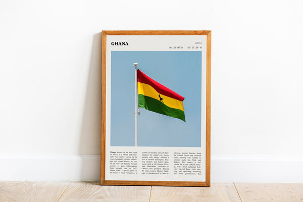 Ghana Flag  Art Africa Wall Art Poster Poster Ghana Africa  Poster  Poster  Art Gift 1704468711