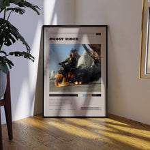 Ghost Rider Poster, Johnny Blaze Wall Art, Minimalist Wall Decor, Frame Options, Motorcyclist Film Print, Gift for Movie Lovers 1747814599