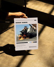Ghost Rider Poster, Johnny Blaze Wall Art, Minimalist Wall Decor, Frame Options, Motorcyclist Film Print, Gift for Movie Lovers 1747814599