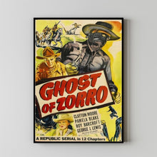 Ghost of Zorro (1949) Movie  Poster, Room Decor, Home Decor, Art Poster