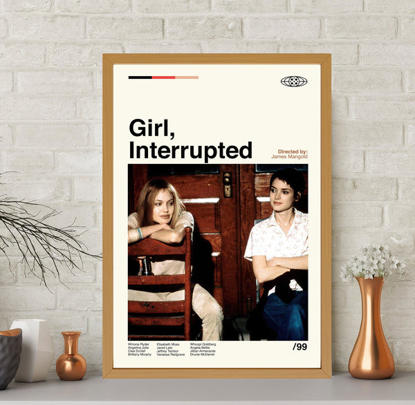 Girl, Interrupted Movie Poster, James Mangold, Minimalist Art, Movie Poster, Retro Poster, Vintage Poster, Wall Art, Home Decor, Dad Gifts