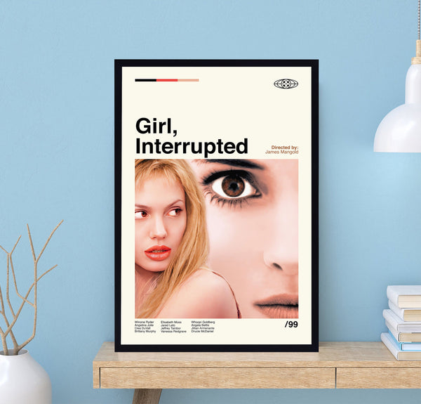 Girl, Interrupted Movie Poster, James Mangold, Movie Poster, Vintage Poster, Modern Art, Midcentury Poster, Film Poster, Wall Decor 1718568138