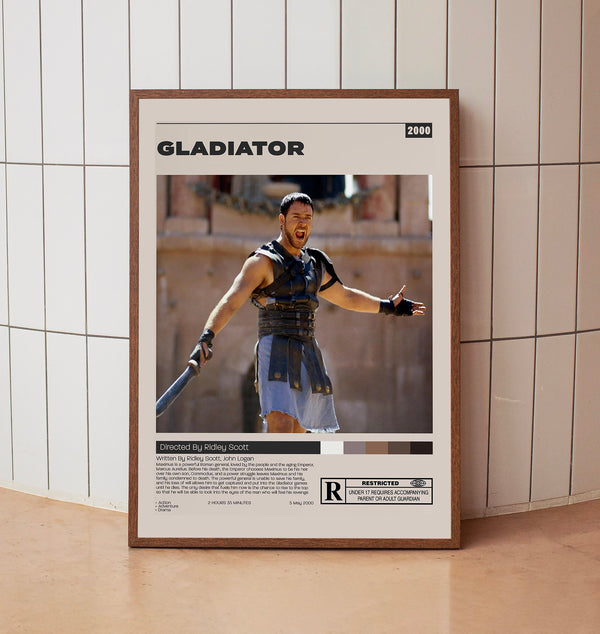 Gladiator Poster,Ridley Scott, Minimalist Movie Poster