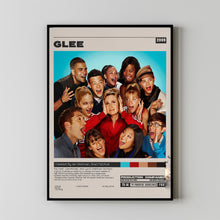 Glee Poster, Glee Tv Show, Minimalist Tv Series, Vintage Retro Art