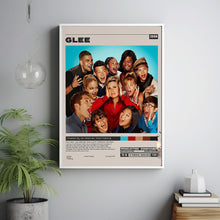 Glee Poster, Glee Tv Show, Minimalist Tv Series, Vintage Retro Art