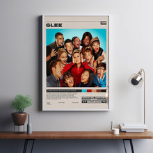 Glee Poster, Glee Tv Show, Minimalist Tv Series, Vintage Retro Art