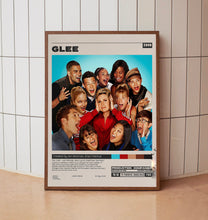 Glee Poster, Glee Tv Show, Minimalist Tv Series, Vintage Retro Art