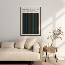 Godzilla King of the Monsters Movie Barcode Print, Godzilla King of the Monsters Print, Godzilla King of the Monsters Poster 1627658366