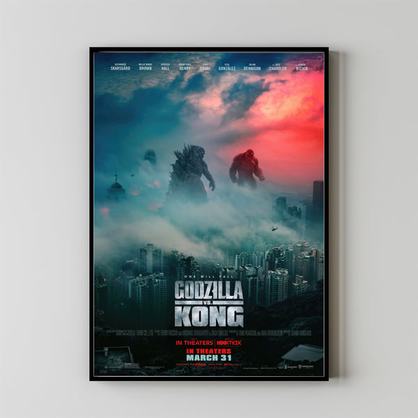 Godzilla vs. Kong Alternative Film Movie Print Wall Art Poster 1
