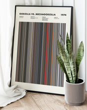 Godzilla vs Mechagodzilla Movie Barcode Print, Godzilla vs Mechagodzilla Print, Godzilla vs Mechagodzilla Poster 1627658912