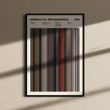 Godzilla vs Mechagodzilla Movie Barcode Print, Godzilla vs Mechagodzilla Print, Godzilla vs Mechagodzilla Poster 1627658912