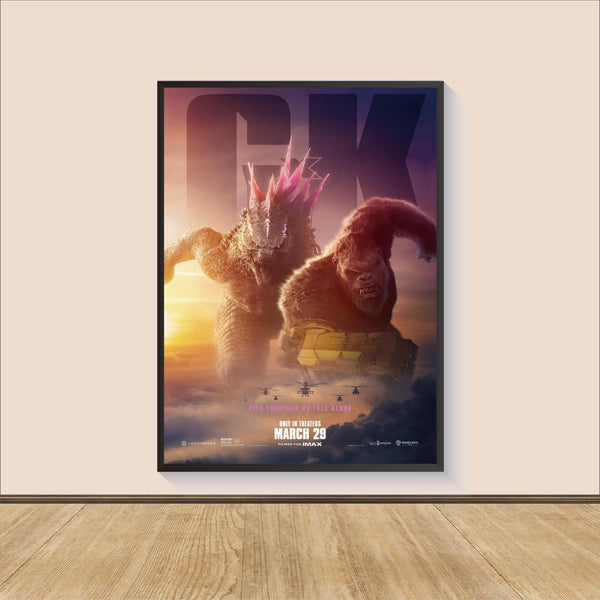Godzilla x Kong The New Empire 2024 Movie Poster Print, Canvas Wall Art, Room Decor, Personalized gift, Wall Art Print, Art Poster For Gift 1676925842