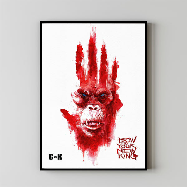 Godzilla vs. Kong A New Empire (2024) Poster - Epic Movie Art for Your Living Room Decor