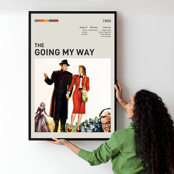 Going My Way Movie Poster  Minimalist  Midcentury Poster  Wall Art Print  Retro Movie Poster 1735358914