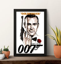 Goldfinger- James Bond 007 Movie Poster - Sean Connery High Quality Print Photo Wall Art Canvas Cloth Poster 1630586570