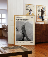 Goldfinger James Bond Wall Art Print - Sean Connery Film Poster - American Cinema - Midcentury Art 1401604124