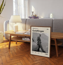 Goldfinger James Bond Wall Art Print - Sean Connery Film Poster - American Cinema - Midcentury Art 1401604124