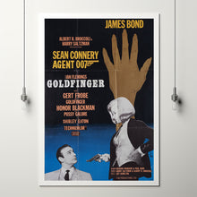 Goldfinger Movie Poster Print, Canvas Wall Art, Room Decor, Movie Art