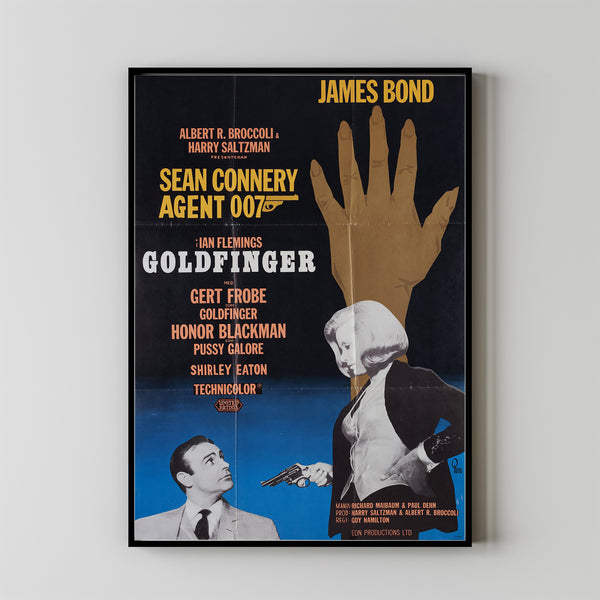 Goldfinger Movie Poster Print, Canvas Wall Art, Room Decor, Movie Art