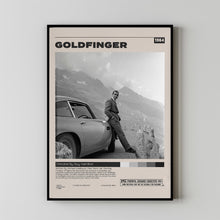 Goldfinger Poster, Guy Hamilton, Minimalist Movie Poster, Vintage Retro Art
