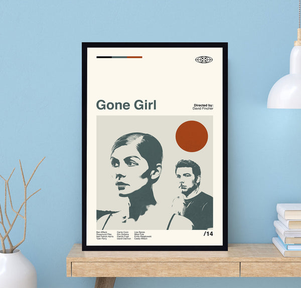 Gone Girl Movie, David Fincher, Retro Movie Poster, Abstract Poster, Retro Poster, Minimalist Art, Dad Gifts, Home Decor, Dad Gifts 1688331422