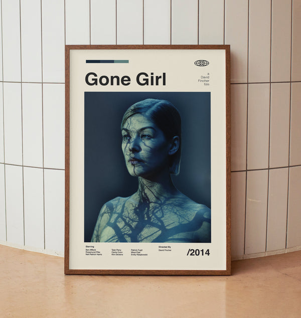 Gone Girl Wall Art Print - Film Poster - American Cinema - Midcentury Art 1415172954