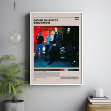 Gone in Sixty Seconds Poster, Dominic Sena, Minimalist Movie Poster