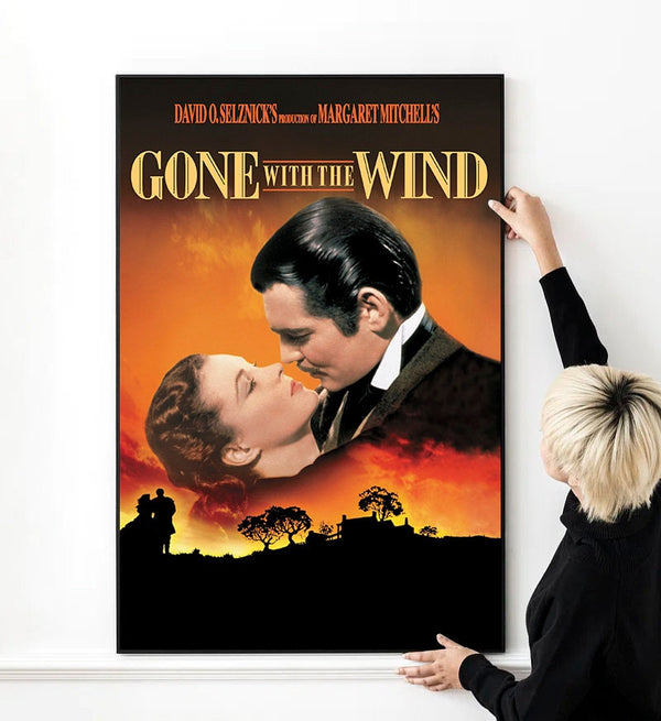 Gone with the Wind Movie Poster High Quality Print Photo Wall Art Canvas Cloth Multi size 1486137290