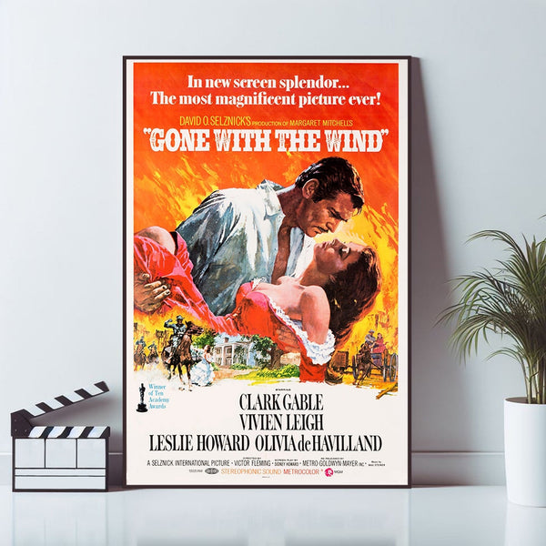 Gone with the Wind Movie Poster, Art Poster, Wall Art Prints, Canvas Material Gift, Keepsake, Home Decor, Live Room Wall Art 1696697888