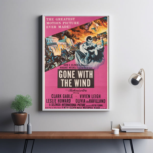 Gone with the Wind Poster Art Print Movie Posters Gift for Movie lovers 4