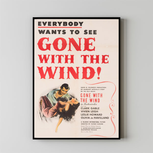 Gone with the Wind Poster Art Print Movie Posters Gift for Movie lovers 5