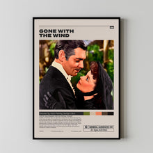 Gone with the Wind Poster,Victor Fleming,George Cukor,Sam Wood, Minimalist Movie Poster