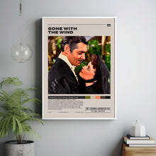 Gone with the Wind Poster,Victor Fleming,George Cukor,Sam Wood, Minimalist Movie Poster