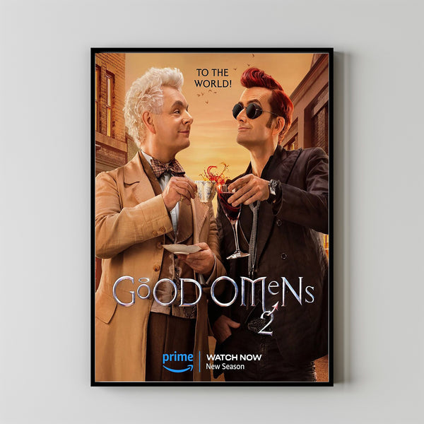Good Omens Season 2 Movie Poster 2023 FilmRoom Decor Wall ArtPoster GiftCanvas prints 7