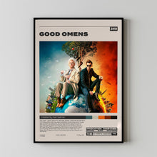 Good Omens, Neil Gaiman, Minimalist Tv Series, Vintage Retro Art