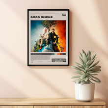 Good Omens, Neil Gaiman, Minimalist Tv Series, Vintage Retro Art