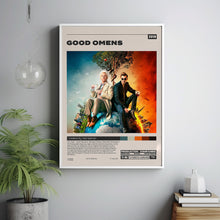 Good Omens, Neil Gaiman, Minimalist Tv Series, Vintage Retro Art