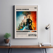 Good Omens, Neil Gaiman, Minimalist Tv Series, Vintage Retro Art