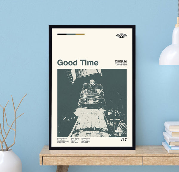 Good Time Movie Poster, Good Time Print, Wall Art Print, Minimalist Movie, Modern Vintage, Minimalist Poster, Vintage Poster, Birthday Gifts 1688332242