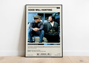 Good Will Hunting Movie Poster, Gus Van Sant, Robin Williams Poster, Vintage Retro Art Print, Wall Art Print, Matt Damon Poster, Home decor 1702691213