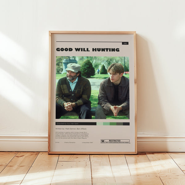 Good Will Hunting Poster, Robin Williams Wall Art, Minimalist Wall Decor, Digital Download, Drama Romance Film Print, Gift for Movie Lovers 1749593031