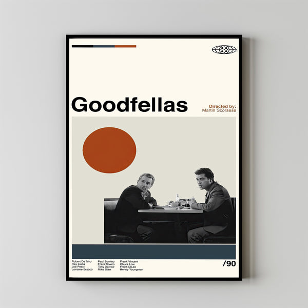 Goodfellas Poster - Martin Scorsese - Movie Poster - Retro Modern Art - Minimalist Art - Midcentury Art - Vintage Poster - Wall Decor