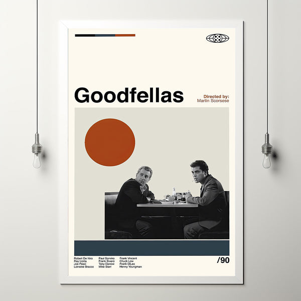 Goodfellas Poster - Martin Scorsese - Movie Poster - Retro Modern Art - Minimalist Art - Midcentury Art - Vintage Poster - Wall Decor