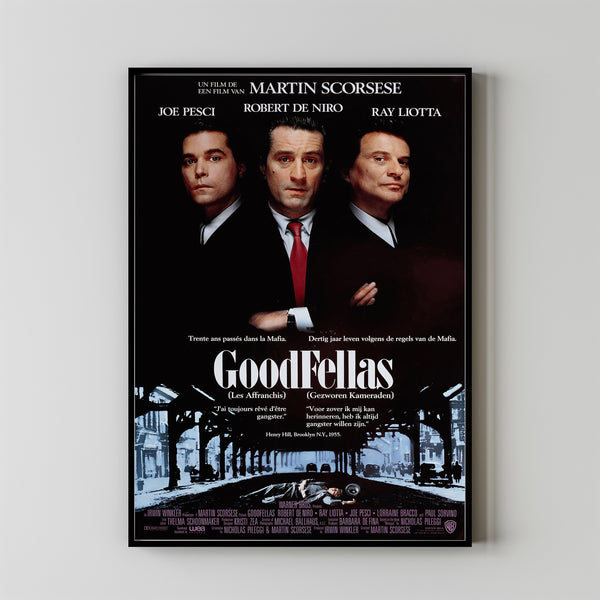 Goodfellas Movie Poster Print, Canvas Wall Art, Room Decor, Movie Art
