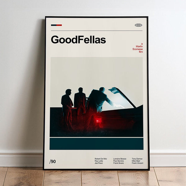Digital Goodfellas Movie Poster  Minimalist  Midcentury Poster  Wall Art Print  Retro Movie Poster 1749459829